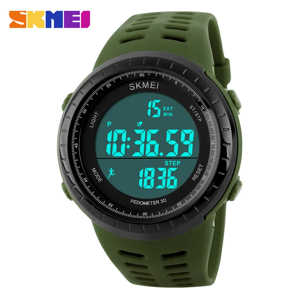 Hot sport watches pedometer LED Digital Outdoor Casual Waterproof Boys Girls Kids Electronics Men Young Student