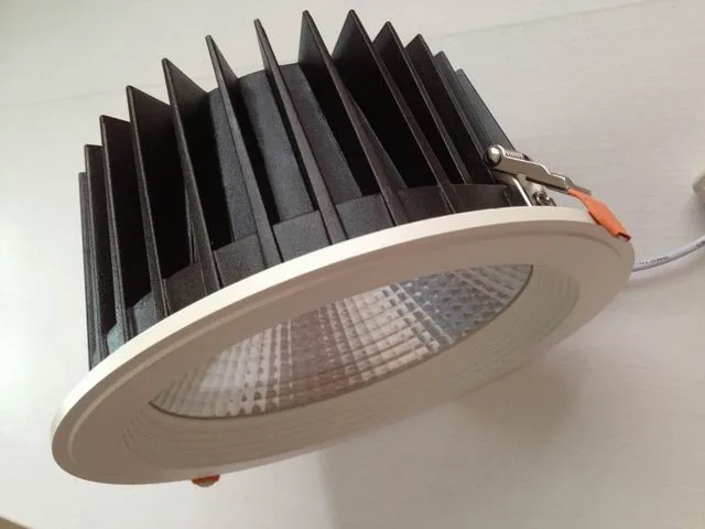 

AC110V/220V Triac Diammable Epistar LED COB Downlight 35w 8" Recessed Ceiling Spot Down Lamp 3200lm White Color Cut hole210mm
