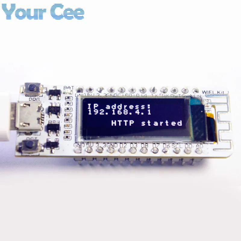 ESP8266 wifi чип 0,91 дюймов OLED CP2014 32Mb Flash ESP 8266 модуль Интернет вещей плата PCB для NodeMcu для Arduino IOT