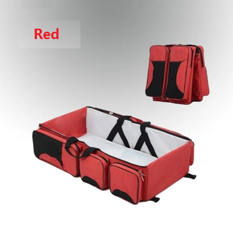 Multi-function Portable Folding Baby Travel Crib Bed Two Using Mummy Packing Bag For Newborns Safet