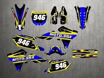 

Motorcycle PVC high translucent film Full Sticker For Yamaha YZF250 YZF 250FX YZF 250 FX 2014 - 2018 Customized Number Decals