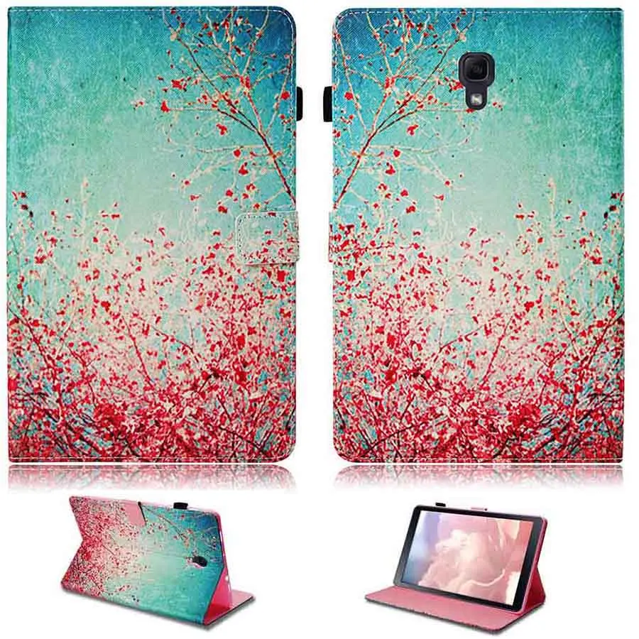 pink tree Печатный чехол для samsung Galaxy Tab S4 10,5 T830 T835 чехол для планшета чехол-подставка с откидной смарт-Крышка для samsung Tab S4 10,5 дюймов - Цвет: pink tree