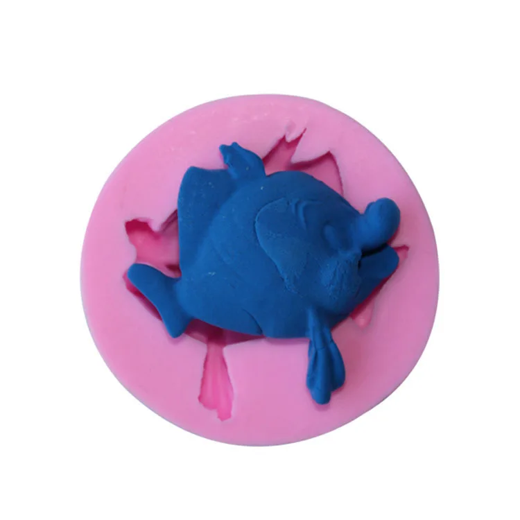 1PCS Small Size Fish Shape 3D Silicone Cake Mold, For Bakeware, Cake,Jelly,Candy Decorating
