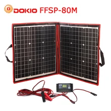 Dokio 18V 80W Flexible Foldble Mono Solar Panel Outdoor Portable Solar Panel For Travel Boat RV