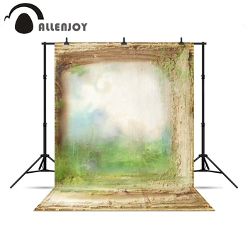 

Allenjoy Photo background countryside wonderland Grass lawn soil children Photophone christmas photo backdrop for a photo shoot