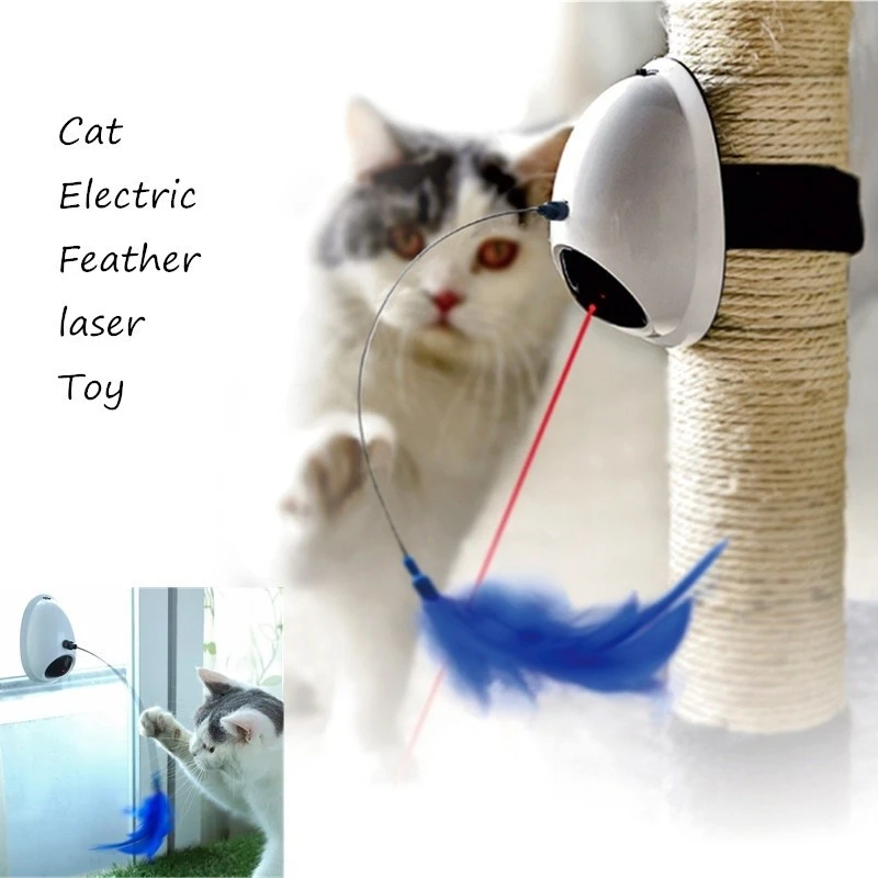 Jouet Laser Electrique 2 En 1 Pour Chat Jouet Rotatif Automatique Arbre A Chat Interactif Jouet A Plumes Electriques Pour Chat Peut Etre Utilise Sur Le Mur Aliexpress