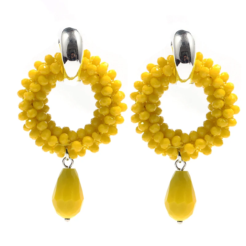 8 earrings Yellow