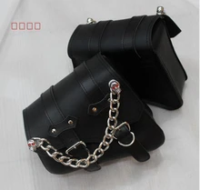Free shipping motorcycle modified car side saddle Bag edging box side bag kit bag with skeleton