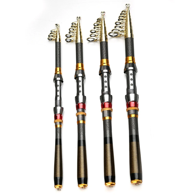 

2.1M 2.4M 2.7M 3M Ultra-short Mini Sea Pole Fishing Rods Carbon Telescopic Ocean Fishing Tackle Fish Rod