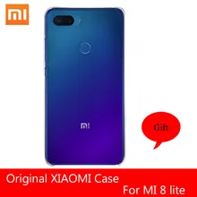 Marque XIOAMI Original étui de Protection Transparent tout rond 0.5mm PC matériel couverture texture douce pour Mi 8 lite(China)