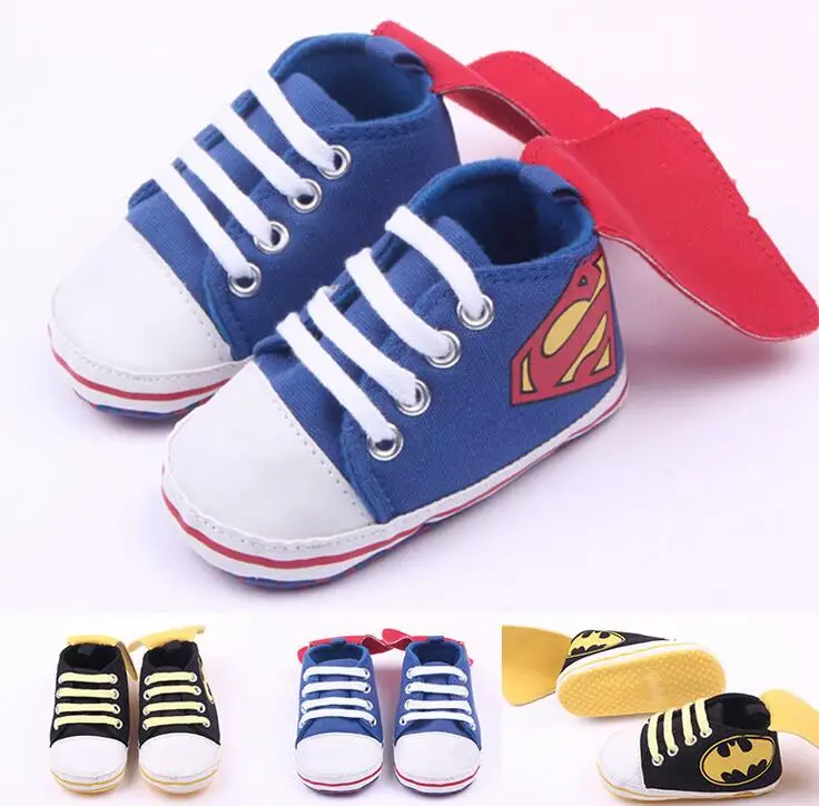 

Baby Boys Girls Sport Shoes First Walkers Superman Toddler Infant Newborn Sneakers Cotton Bebe Prewalkers Footwear Kids Shoe