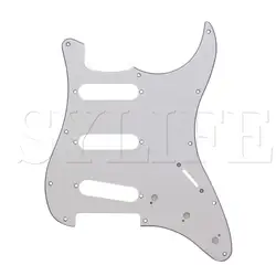 Белый 3PL SSS SCRATCHPLATE ДЛЯ SSS Гитара