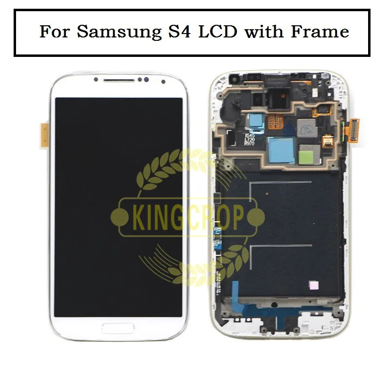 

i337 i9505 i9500 i545 m919 LCD For Samsung S4 Lcd Screen Digitizer with frame Assembly AAA Mobile Phone White Black Blue +Tools