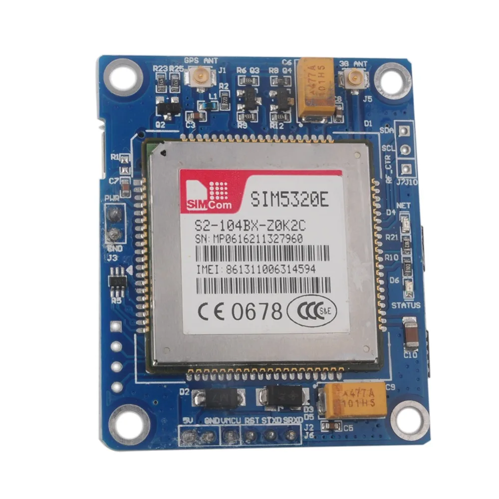 RCmall SIM5320E 3g модуль GSM GPRS gps макетная плата для Arduino 51 STM32 AVR MCU FZ1629