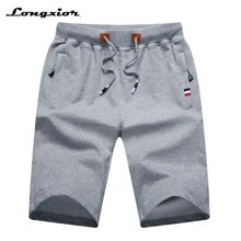 Longxior шорты мужские плюс размер 5 цветов летние мужские s Пляжные Шорты хлопковые повседневные мужские шорты homme брендовая одежда WP28