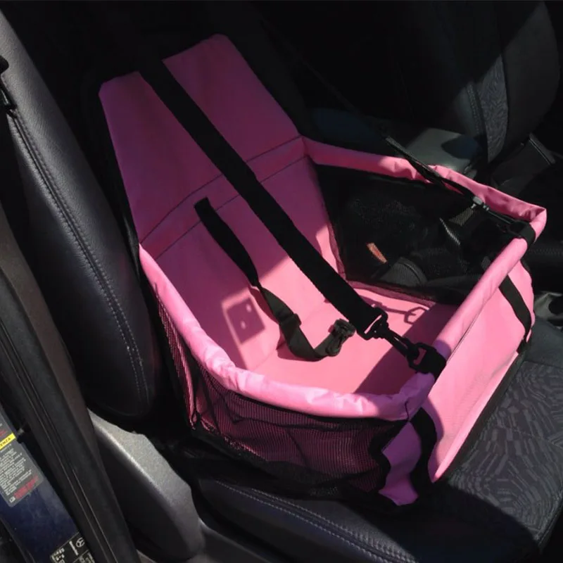 Günstige Hund Korb Klapp Welpen Hund Bett Hängematte Wasserdicht Pet Matte Auto Sitz Abdeckung Hund Träger mit Traktion Schnalle cama para cachorro