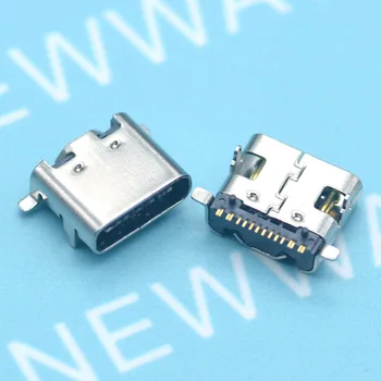 

50PCS/LOT Micro USB Jack 3.1 Type-C 16pin SMD female connector For Mobile Phone Charging port Charging Socket Good Quality