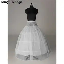 Mingli Tengda 2018 3-обручи кость кринолин свадебное платье Underskirt Тюль Юбки для бальное платья свадебные аксессуары