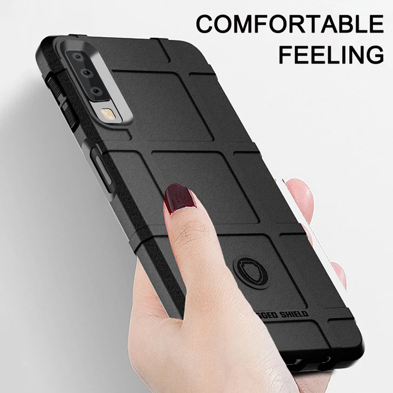 

Soft Shield Case For Samsung Galaxy A7 2018 Cases A750F Heavy Protective Silicone Cover Coque for Samsung A7 2018 Bumper Capa
