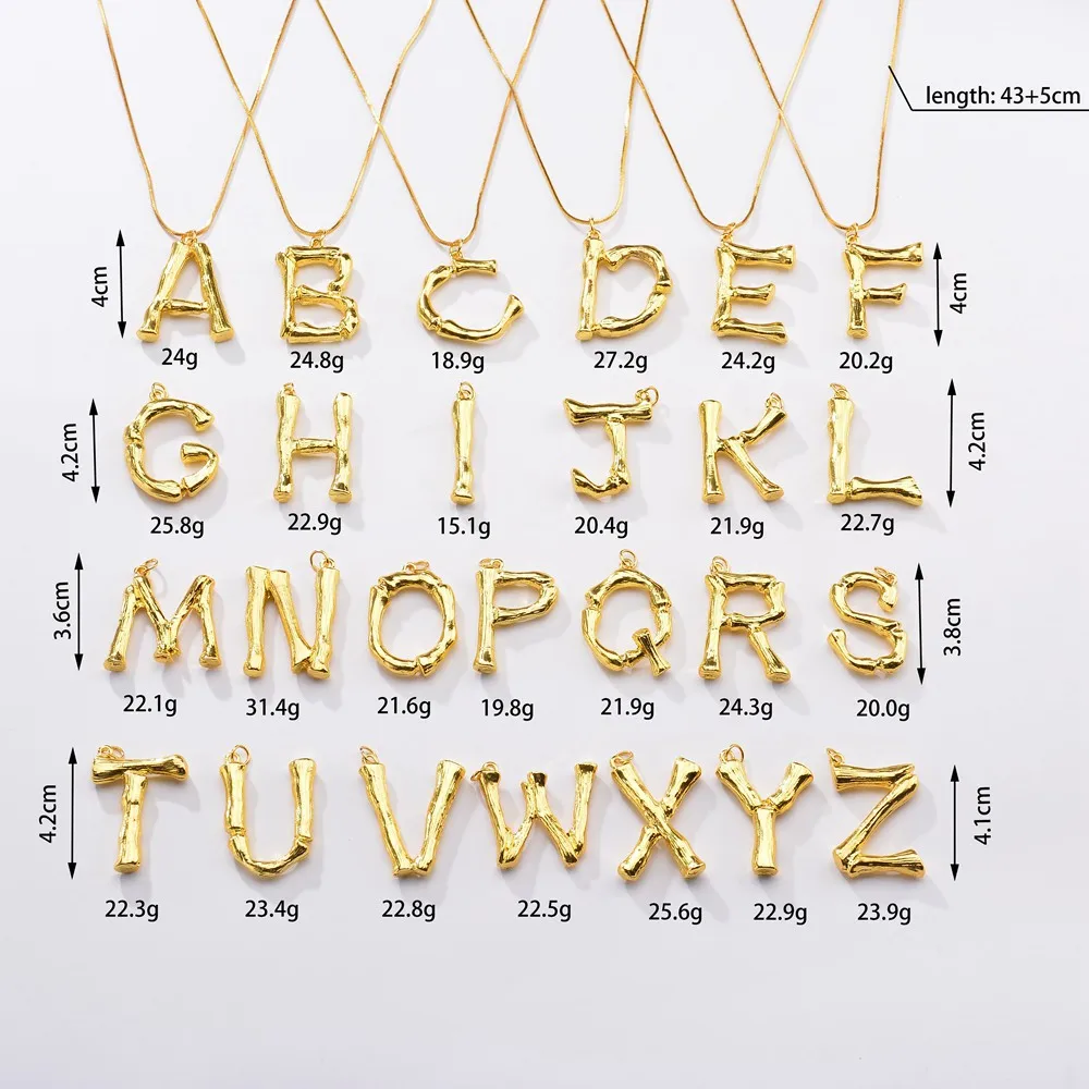 A-Z 26 ожерелье с буквами, персонализированная подвеска с монограммой, большими буквами, буквами и буквами