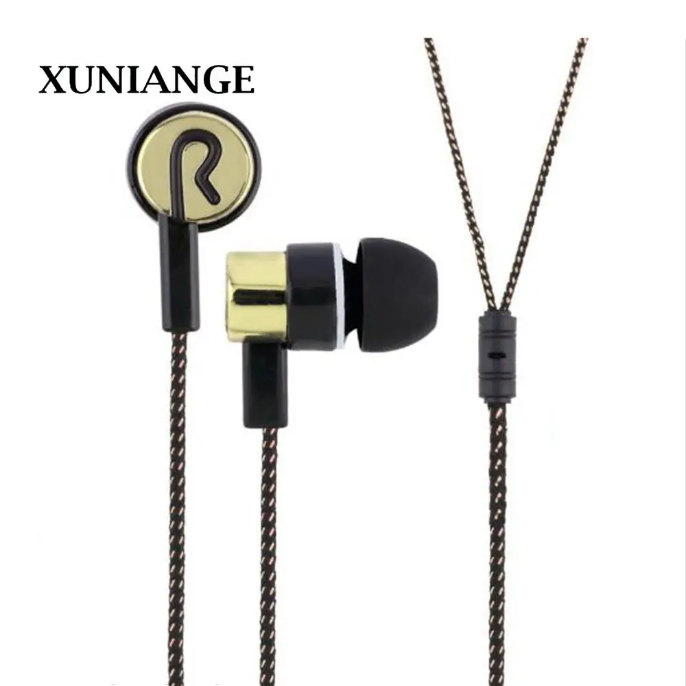 

XUNIANGKY-17 In-Ear Subwoofer Headphones Outlet with Headphones, Portable Wiring Wiring Headphones