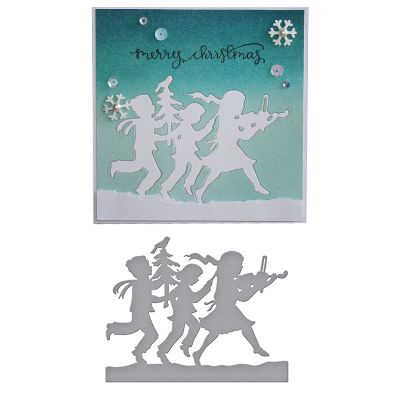 

Adv-one Christmas Happy Kids Cutting Die Stencil for DIY Scrapbooking Photo Album Embossing Paper Decorative Craft Die Cut