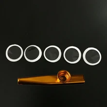 5PCS Kazoo Flute Diaphragm Mouth Flute Harmonica Kids Party