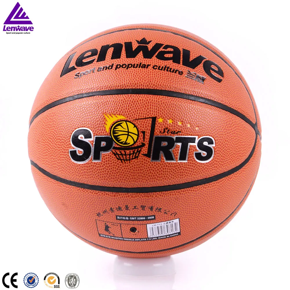 Indoor Outdoor Sport Training PVC Basketball Ball Free With Net Bag
