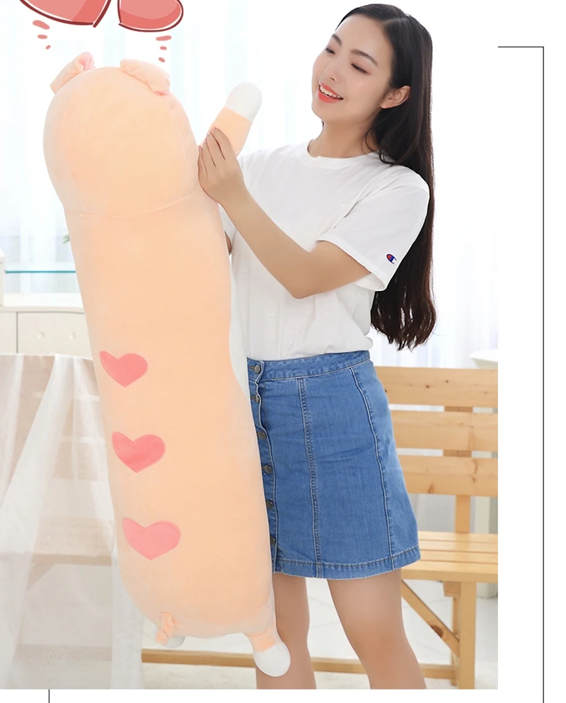 kawaii pop cartoon pig plush pillow big stuffed anime piggy toy doll sleeping pillows for baby girl gift  decoration 43inch 110cm DY50309 (23)