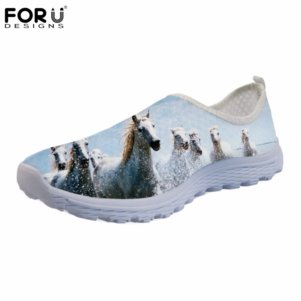 

FORUDESIGNS Sneakers Women Crazy Horse Print Fashion Casual Women's Flats Shoes Summer Beach Ladies Loafers Shoes Zapatos Mujer