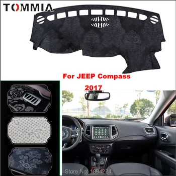 

Tommia Car Dashboard Cover Mat Light Avoid Pad Photophobism Anti-slip protection Mat For Jeep Compass 2017