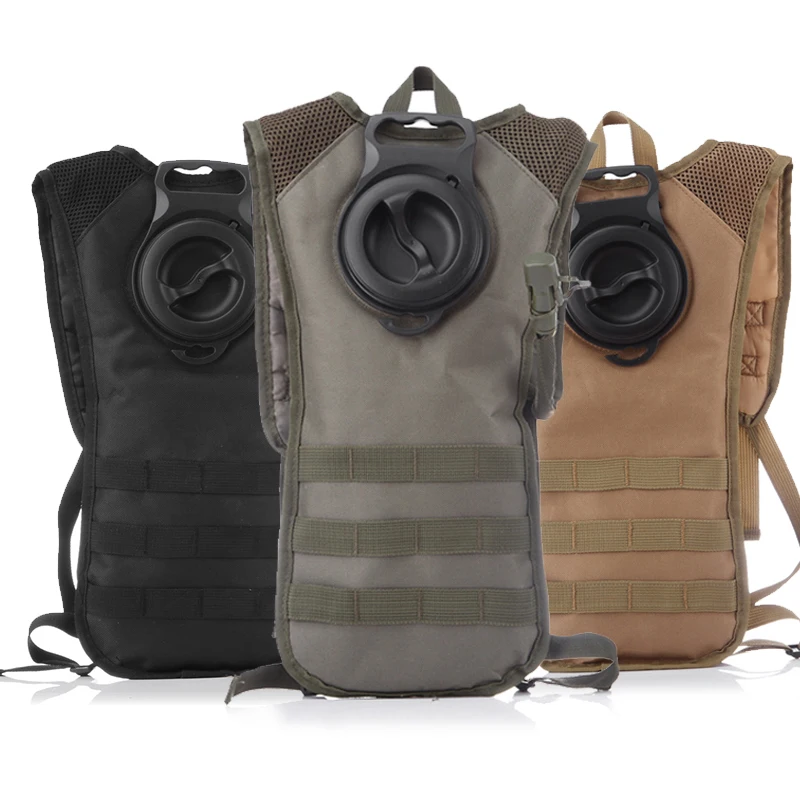 

Outdoor 2.5L Large Water Bag Hydration Backpack Pack Molle Military Tactical Hunting Cycling Hiking Camping Riding Compact Skin