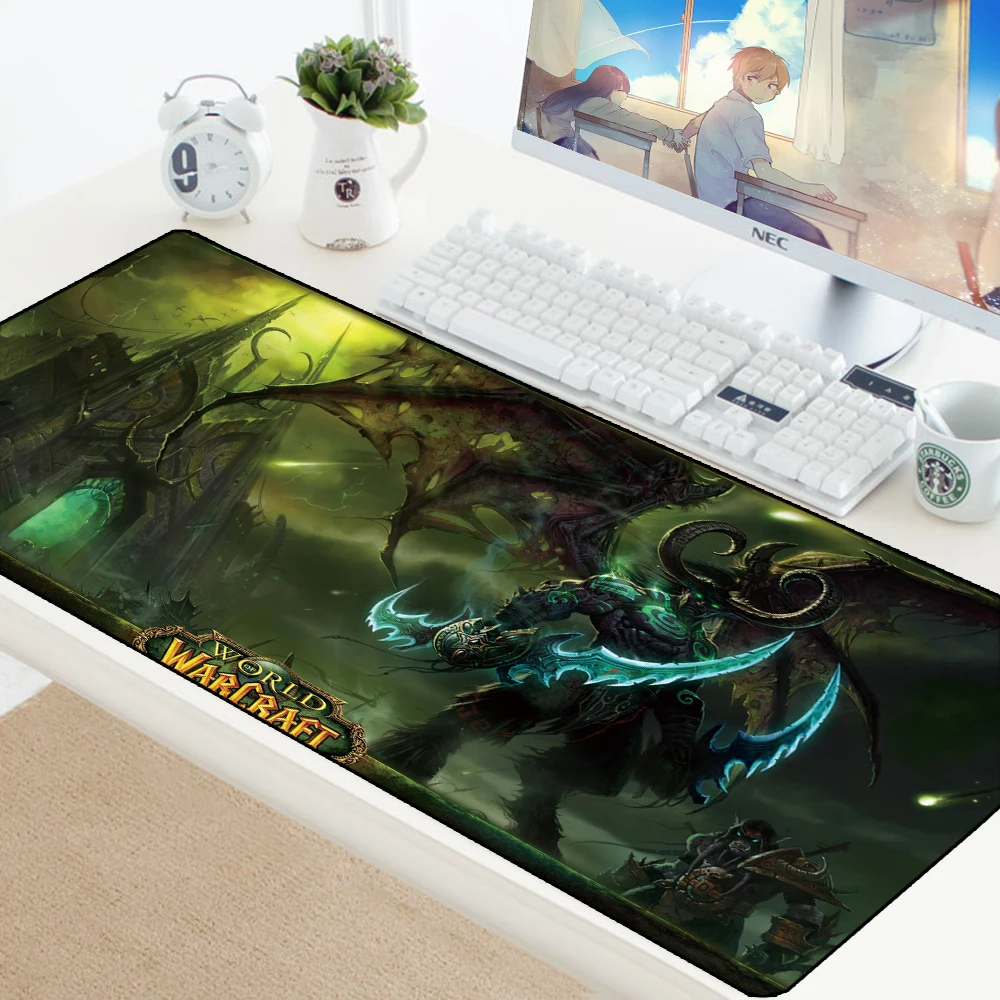 Игровой коврик для мыши World of Warcraft XL Большой резиновый противоскользящий коврик для мыши игровой компьютерный Настольный коврик для мыши игровой коврик