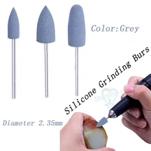 50 шт. серый зубные силиконовые полировальные смолы акриловая подставка полировки боры 3 Размеры