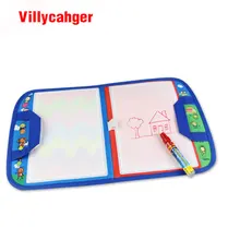 1 шт. 46X29,5 см многоцветный водный коврик для рисования доска с 1 Волшебное стило перьевое игрушка обучающие игрушки, подарки для детей 8849
