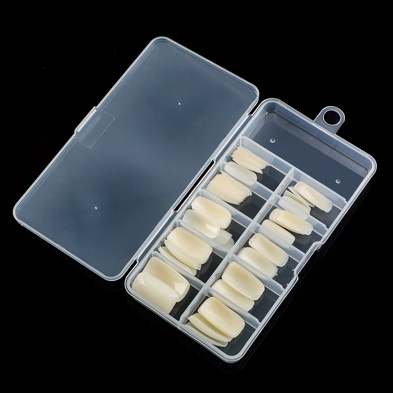 

Mtssii 100Pcs/lot Full /Half-cover Natural Colour Acrylic UV Gel French False Nail Tips Manicure DIY Art Salon Fake Stickers