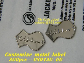 

Customize metal labels/clothes labels/ main label / garment label