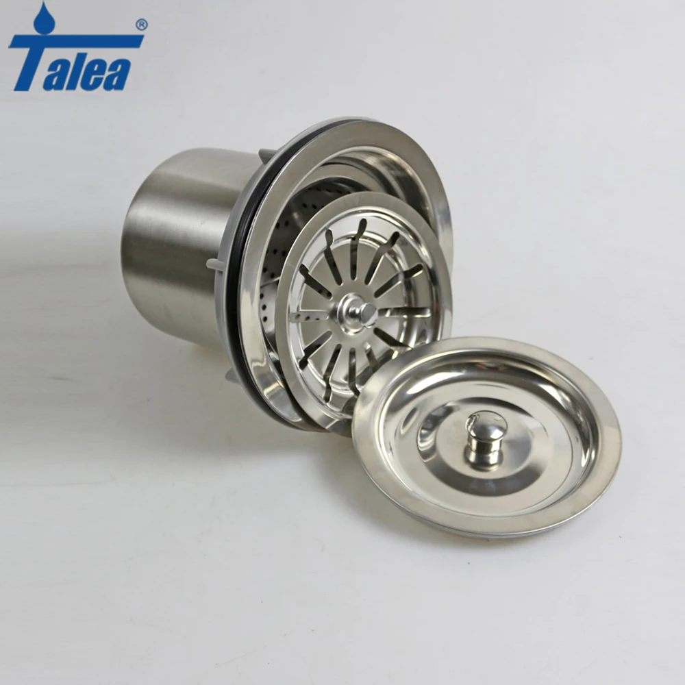  Talea Home Kitchen Faucet Accessories Sink Strainer Drain Durable Stainless Steel Waste Strainer Ba - 32858116247