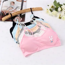 Г.; милый однотонный хлопковый бюстгальтер с кроликом для девочек; нижнее белье для девочек; Детские бюстгальтеры; нижнее белье для подростков; летние бюстгальтеры