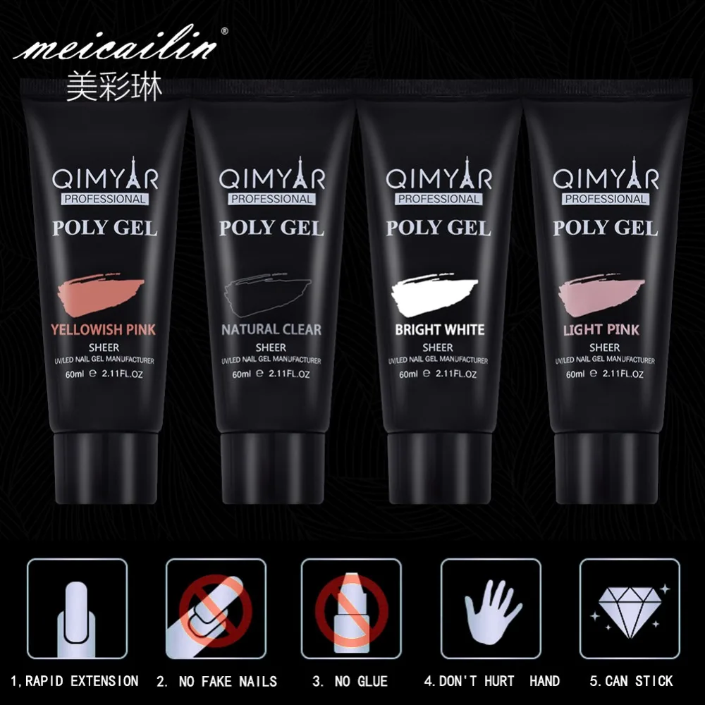 Nueva extensión de dedos de Gel de polietileno de 60 ml de Gel de silicona de Gel de poligel de camuflaje UV LED Gel duro Gel de acrílico manicura herramientas Nueva extensión de dedos de Gel de polietileno de 60 ml de Gel de silicona de Gel de poligel de camuflaje UV LED Gel duro Gel de acrílico manicura herramientas