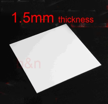 

1.5mm thickness PTFE PTEE sheet board Block polytef polytetrafluoroethylene F4 plate anti-corrosion high temperature