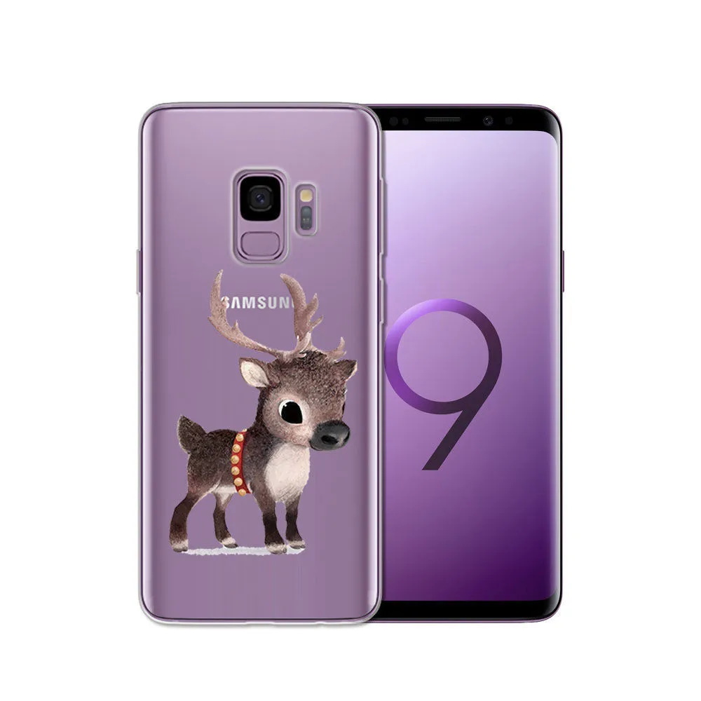 Чехол из ТПУ с рисунком для samsung Galaxy S9 S9 Plus, силиконовый чехол для телефона samsung S7 Edge, S8, S8 Plus, S10, прозрачный чехол - Цвет: 19