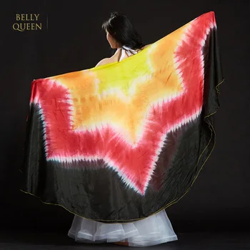 

100% Silk Performance Dance Wear Light Texture Veil Shawls Women Scarf Costumes Accessories Belly Dance Half Circle Veils