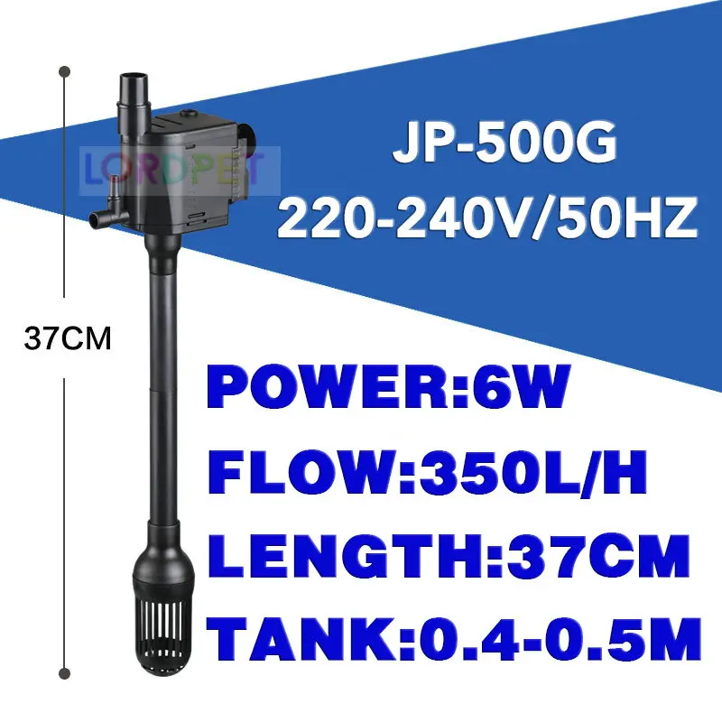 220 В Sunsun 3 в 1 аквариумный аквариум 1800л/ч погружной насос+ фильтр+ кислородный Миниатюрный Насос - Цвет: JP-500G