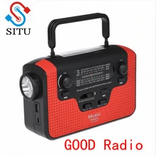 RD388 солнечной энергии радио bluetooth-динамик MP3 плеер мобильного телефона Зарядное устройство FM AM w/фонарик светодиодный оповещение TF карты