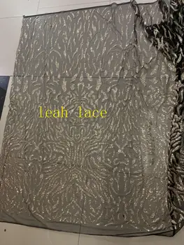 

stock KC08#Champagne gold irregular spot glitter powder black background fashion French cloth used for wedding dresses