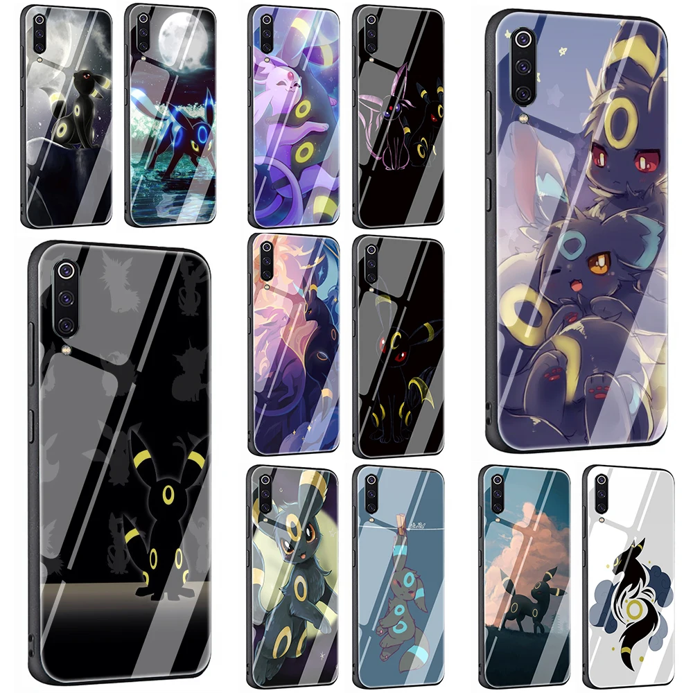 

Umbreon Pokemon Tempered Glass Phone Case for Xiaomi Mi 8 Lite A1 A2 5X 6X 9 Redmi 4X 6A Note 5 6 7 pro Pocophone F1