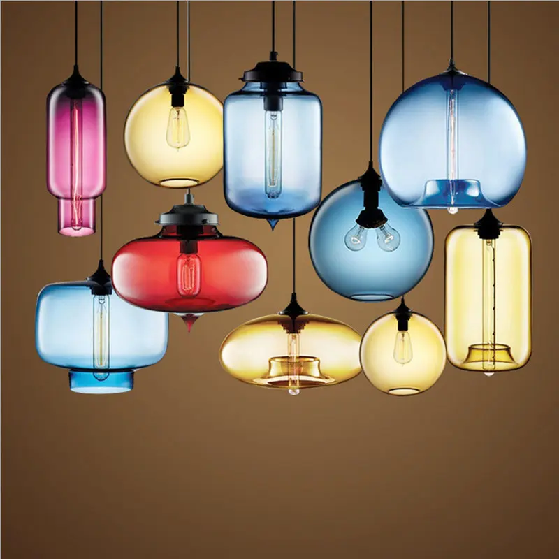 Bulbs Loft Glass Pendant Light Led Light Bulb Vintage Decorative Chain