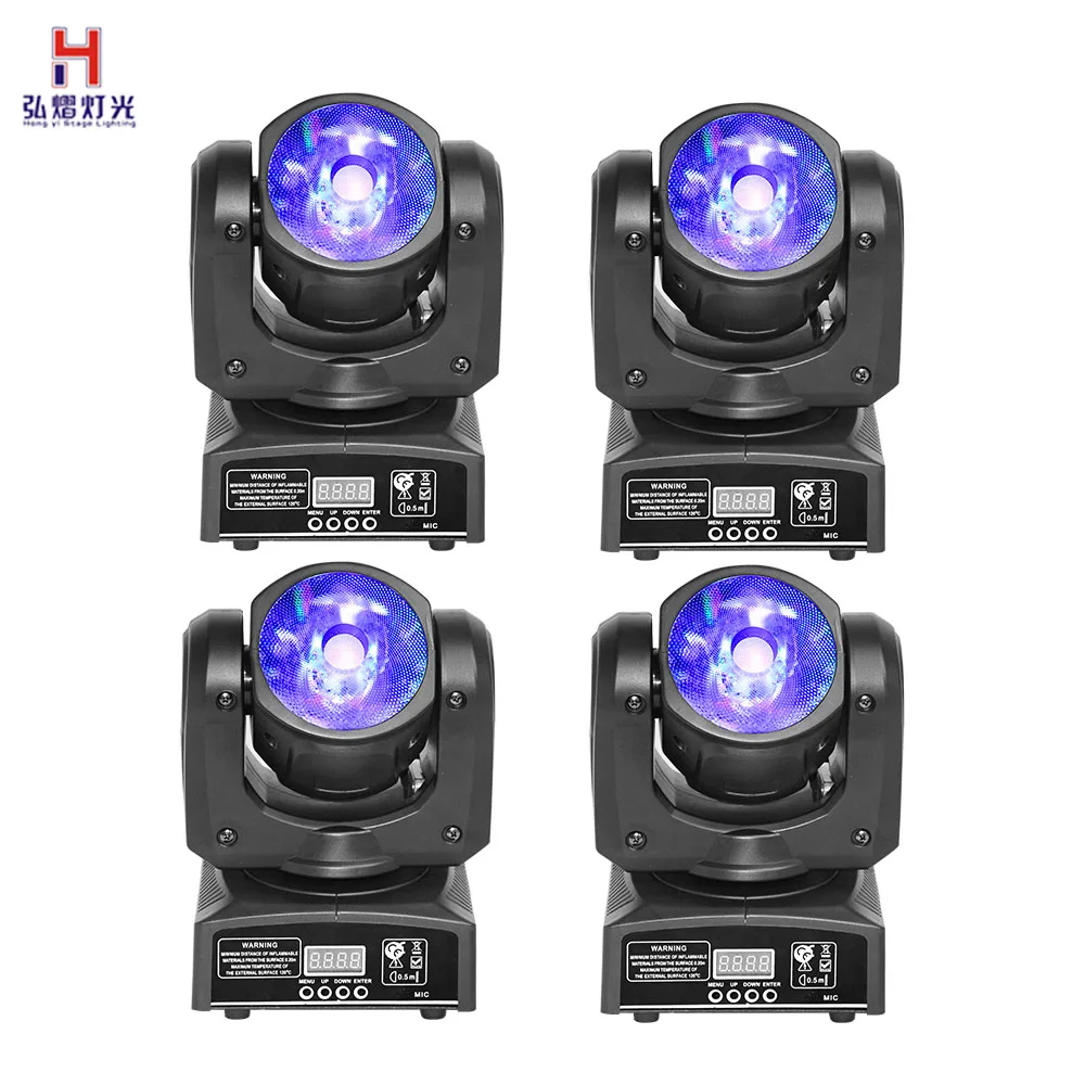 

LED Head Moving Light Rotating Moving Head DMX512 RGBW Color Changing Beam Light for Disco KTV Club Party 4pcs/lot