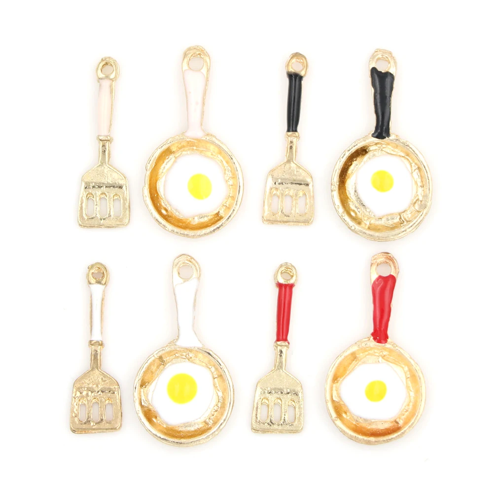 المعادن عموم فرايد البيض ملعقة الأطفال طفل هدية لعبة 1:12 دمية مصغرة الأثاث مصغرة rement 2 قطعة/المجموعة